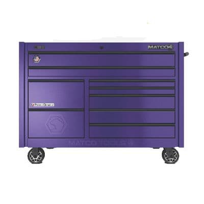 57" x 28" DOUBLE-BAY 4s SERIES TOOLBOX (PURPLE/BLACK)