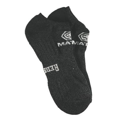 MEN'S REDBACK MATCO BAMBOO NO SHOW SOCKS, BLACK - 6 PAIRS