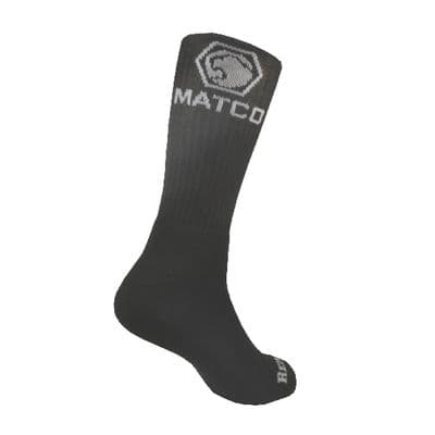 MEN'S REDBACK MATCO BAMBOO CREW SOCKS, BLACK - 6 PAIRS