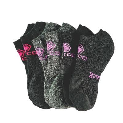 WOMEN'S REDBACK MATCO BAMBOO NO SHOW SOCKS, VARIETY - 6 PAIRS