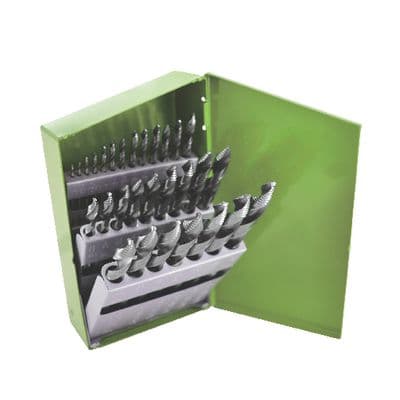 HYPER-STEP HIGH-SPEED STEEL DRILL BIT SET, 29 PIECE