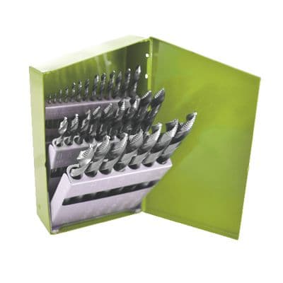 HYPER-STEP HIGH-SPEED STEEL REDUCED SHANK DRILL BIT SET, 29 PIECE