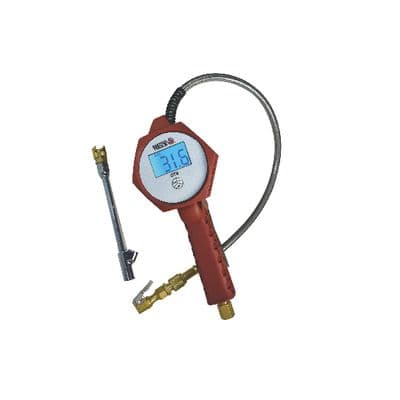 DELUXE DIGITAL TIRE INFLATOR - BURGUNDY