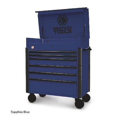 41" x 23" JSC773 ROLLING TOOL CART (SAPPHIRE BLUE/BLACK)