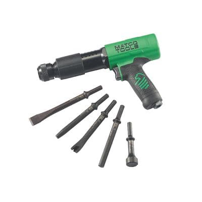 LONG BARREL PNEUMATIC AIR HAMMER KIT - GREEN