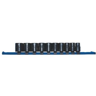 10 PIECE 3/8" DRIVE METRIC PRO NON-SLIP IMPACT SOCKET SET