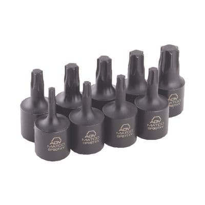 9 PIECE 3/8" DRIVE ADV TORX® IMPACT BIT SOCKET SET