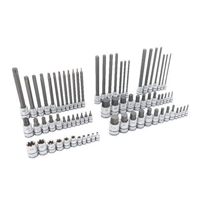 75 PIECE 1/4", 3/8", AND 1/2" DRIVE ADV MASTER HEX AND TORX® BIT SOCKET SET