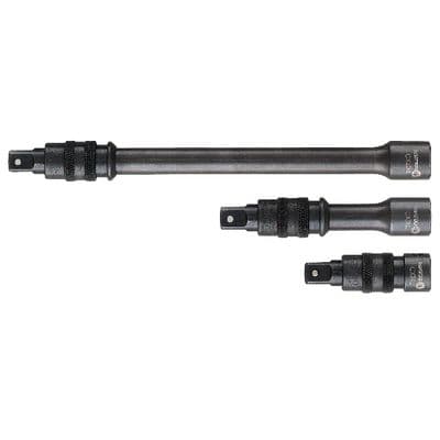 3 PIECE 1/2" DRIVE LOCKING IMPACT EXTENSION SET